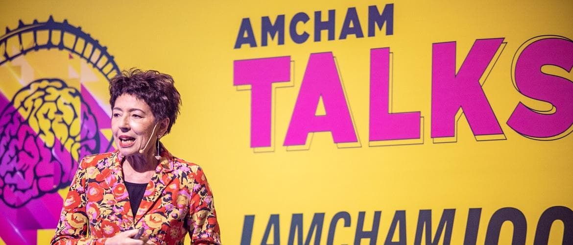 beia carvalho palestra na amcham talks 2019