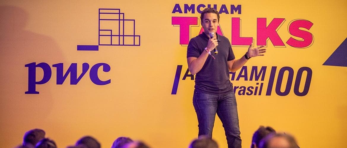 Arthur Rufino, CEO da JR Diesel, fala sobre inovação e negócios sociais na Amcham Talks 2019