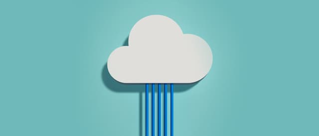 Imagem conceito de uma conexão com a computação em nuvem