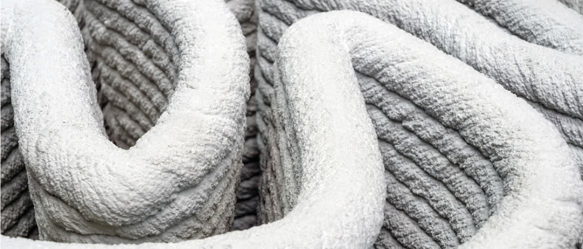 imagem de detalhe da parede de uma casa feita a partir de uma impressão 3D