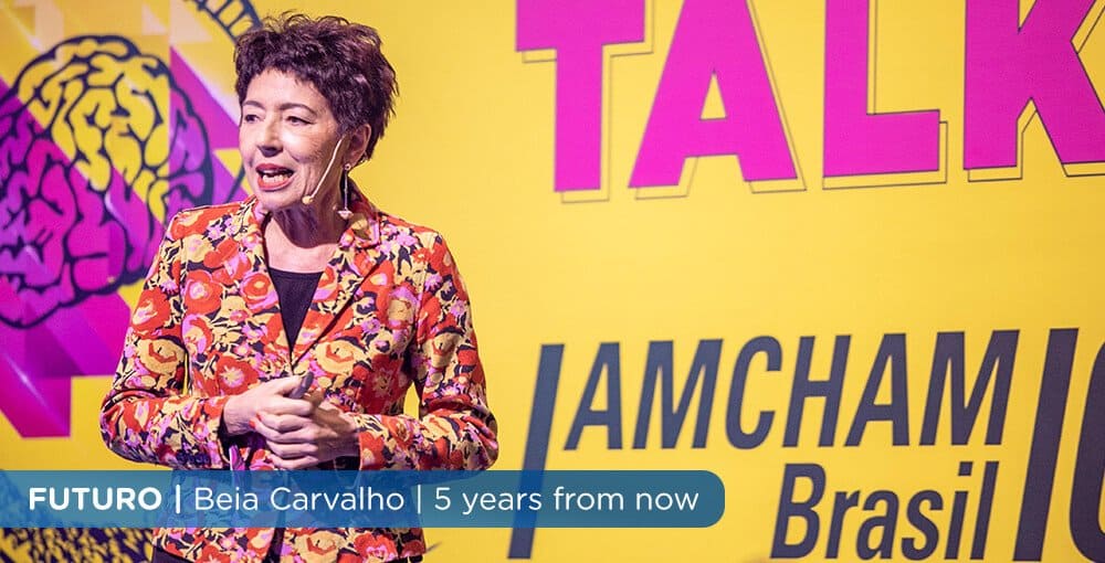 Beia Carvalho palestra na Amcham talks 2019