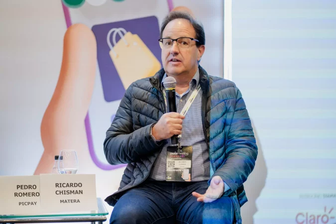 Ricardo Chisman, representante da Matera, durante palestra na MobiMeeting